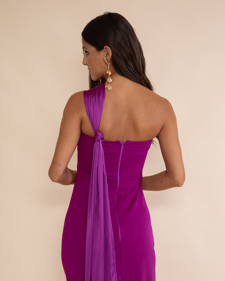 Vestido Lerida Magenta Oscuro