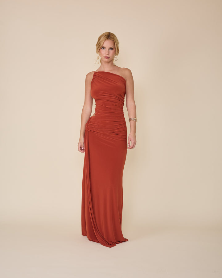 Vestido Amelie Terracota