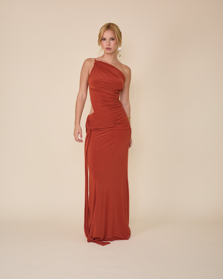Vestido Amelie Terracota