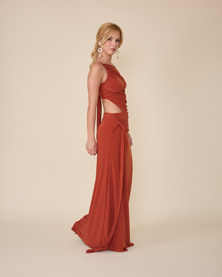 Vestido Amelie Terracota