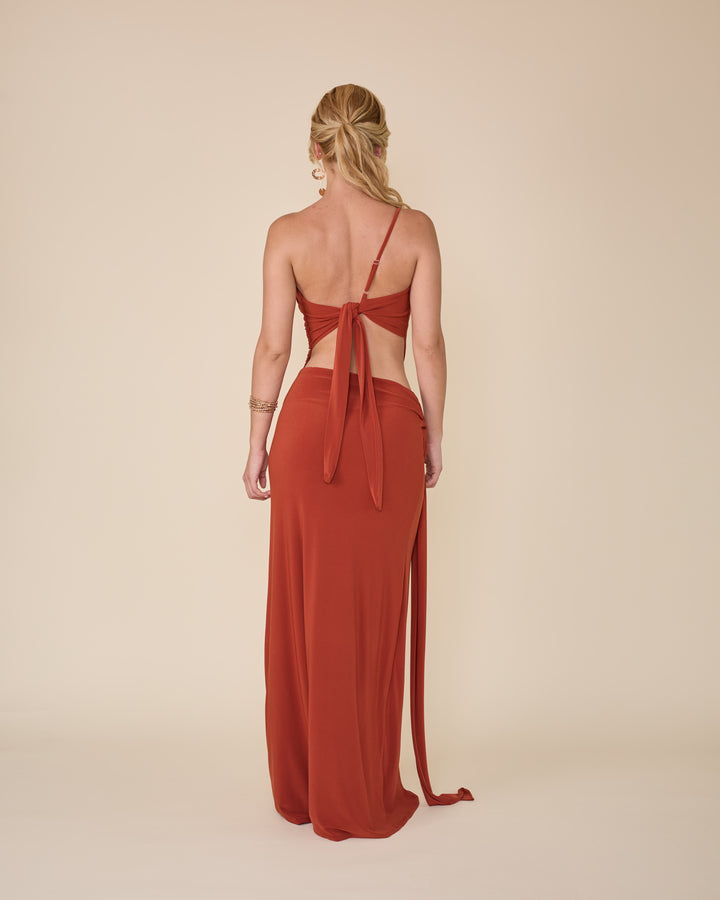 Vestido Amelie Terracota