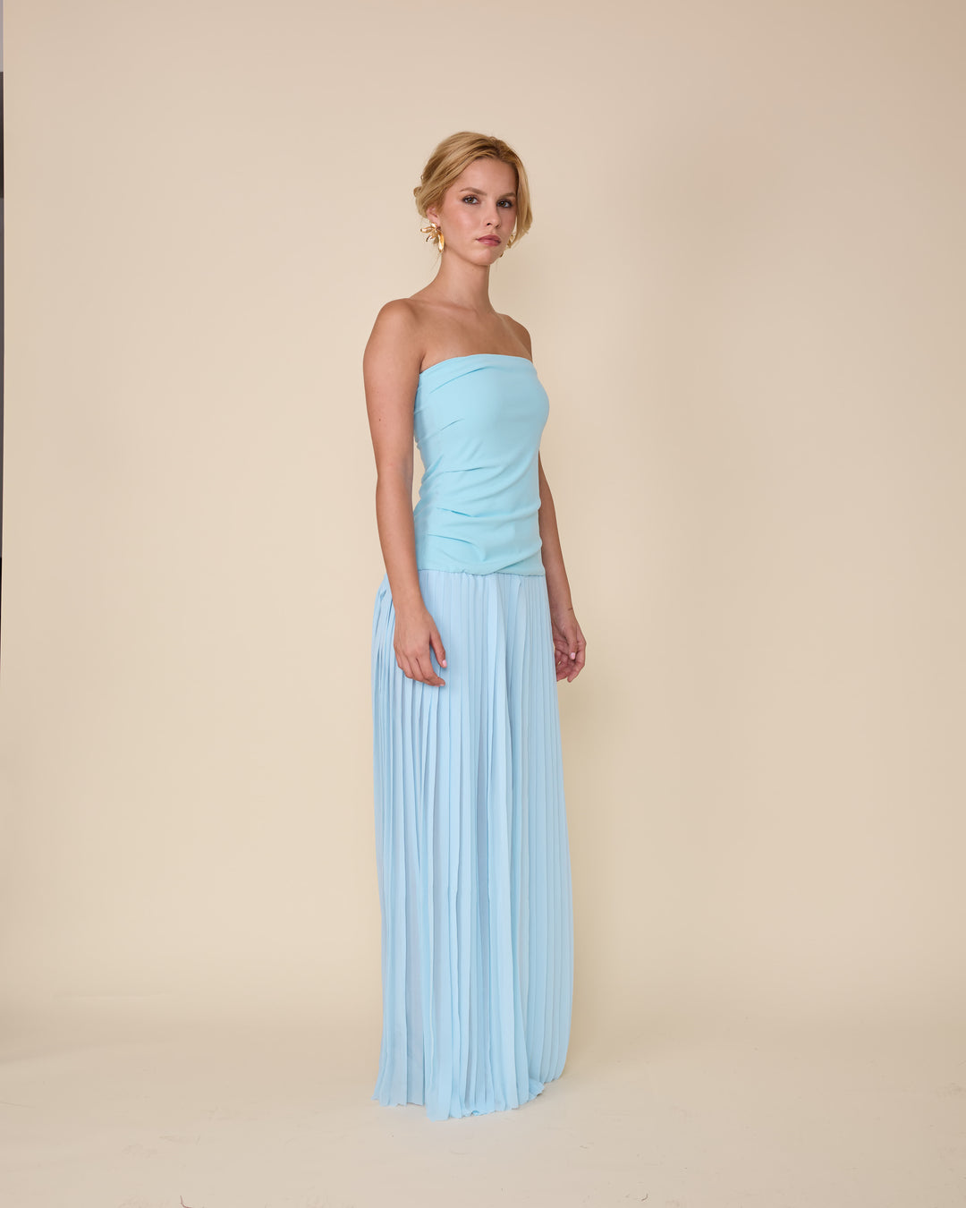 Vestido Noelia Celeste