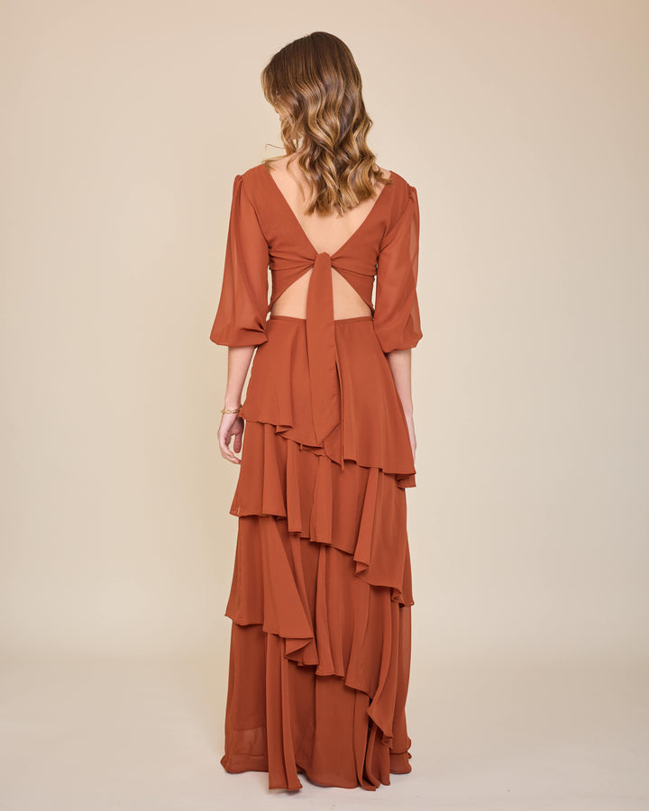 Falda Lorenza Terracota
