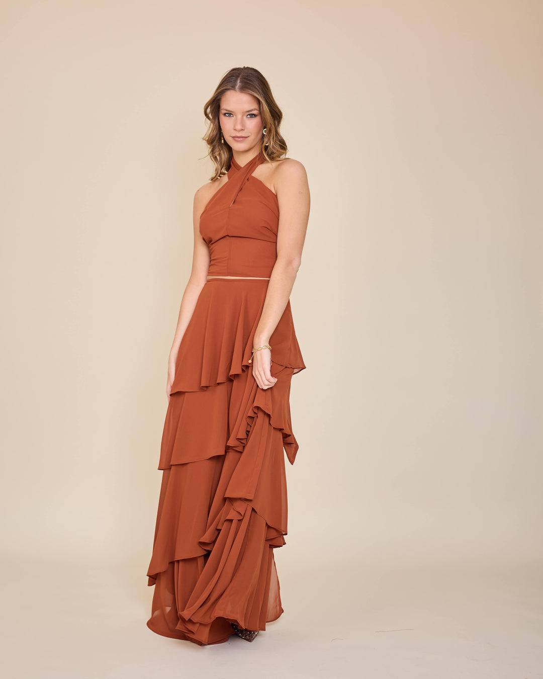 Top Halter Lorenza Terracota