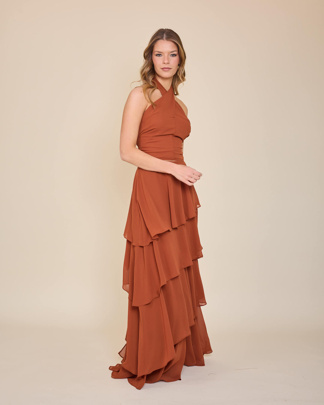 Top Halter Lorenza Terracota