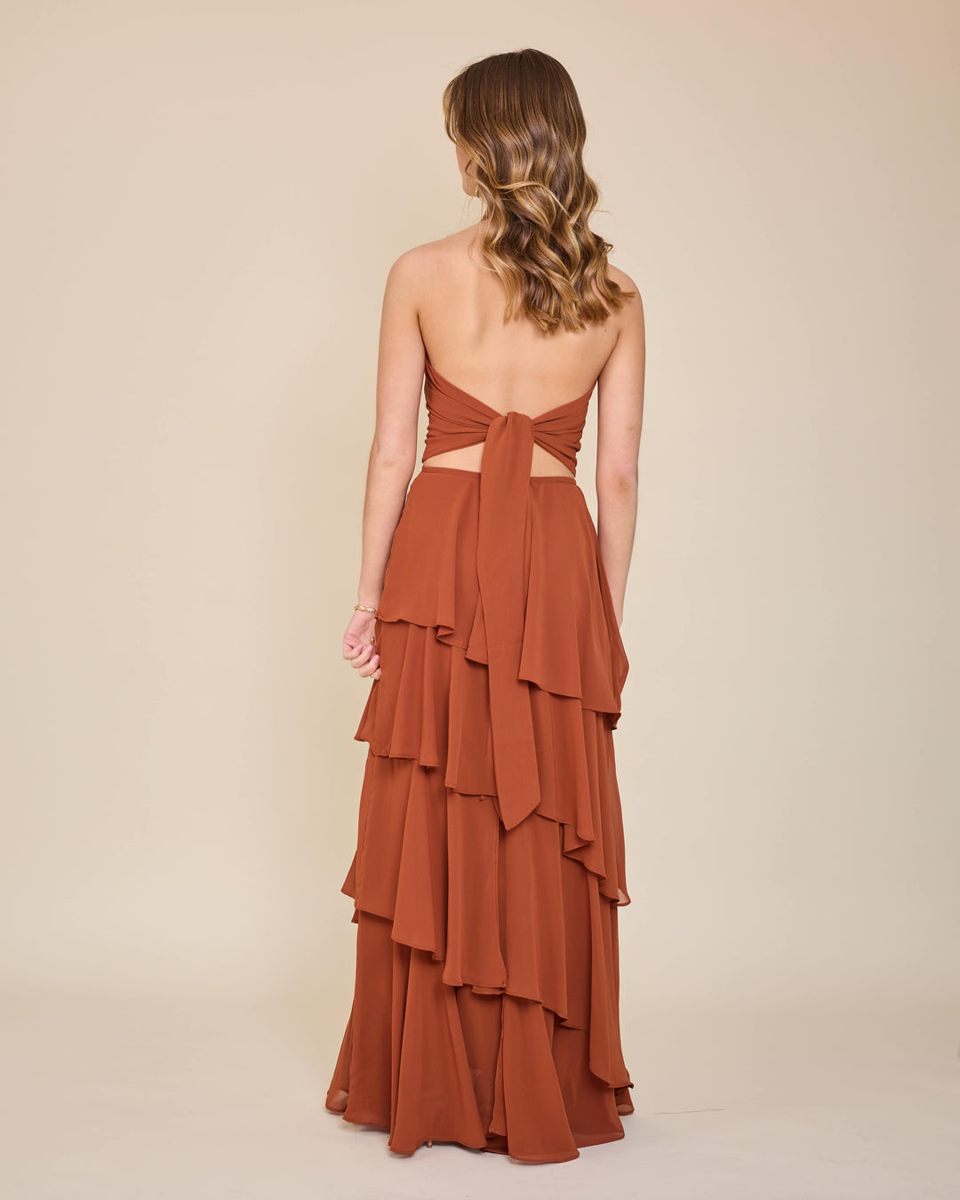 Falda Lorenza Terracota