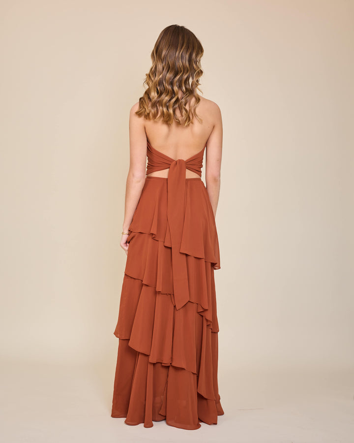 Falda Lorenza Terracota