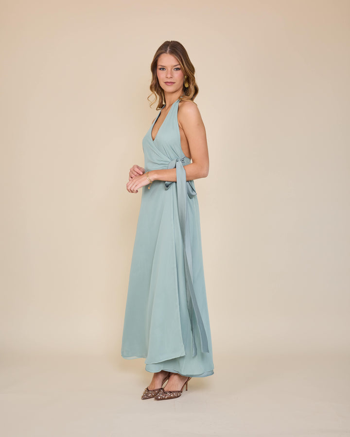 Vestido Atenea Celeste