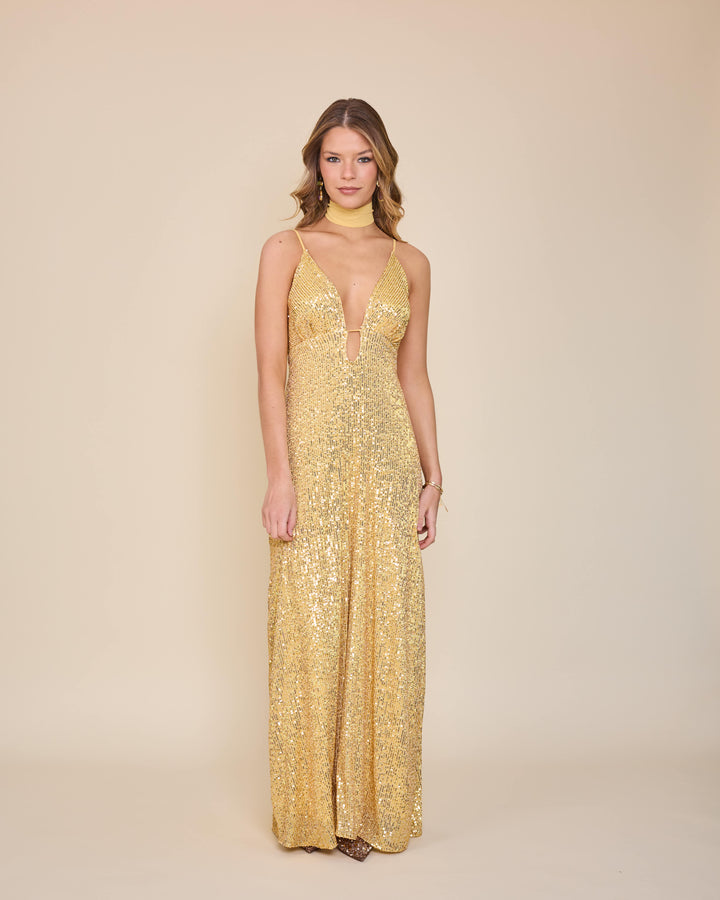 Vestido Nuria Dorado