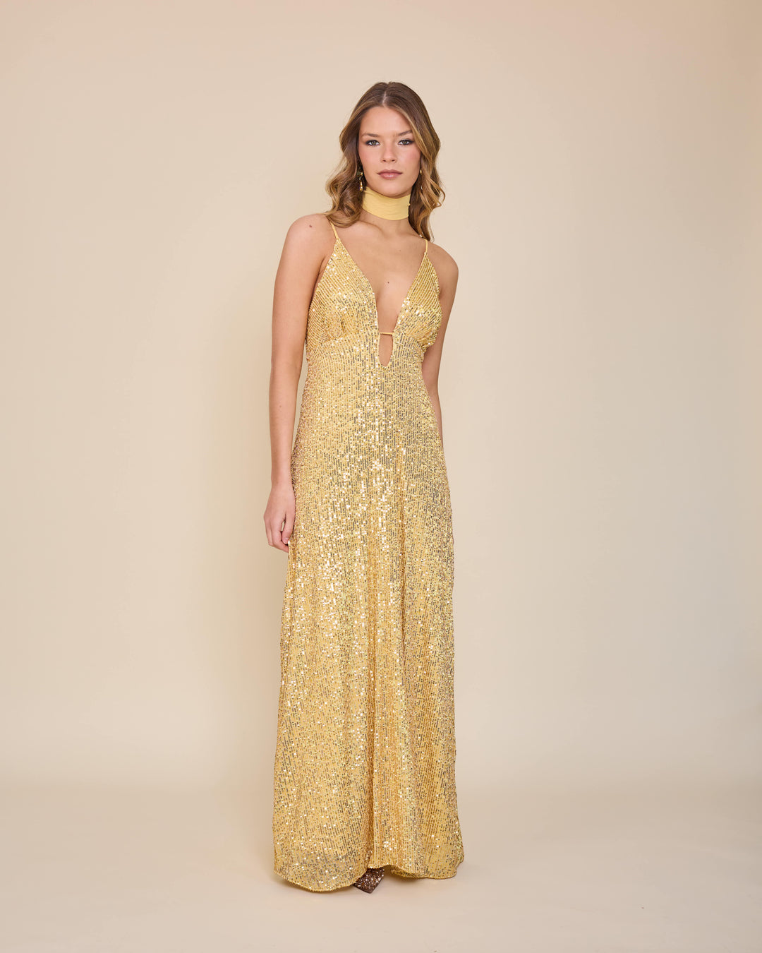 Vestido Nuria Dorado