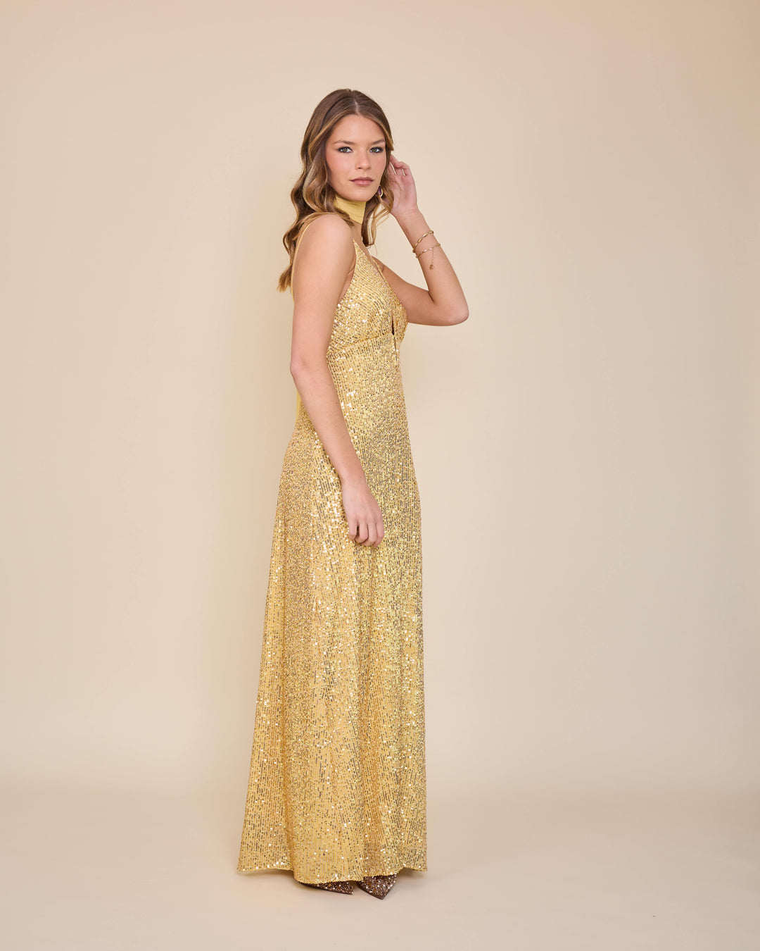 Vestido Nuria Dorado