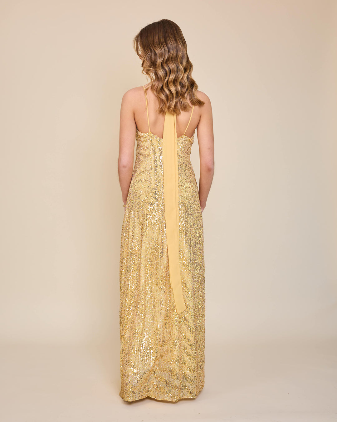 Vestido Nuria Dorado