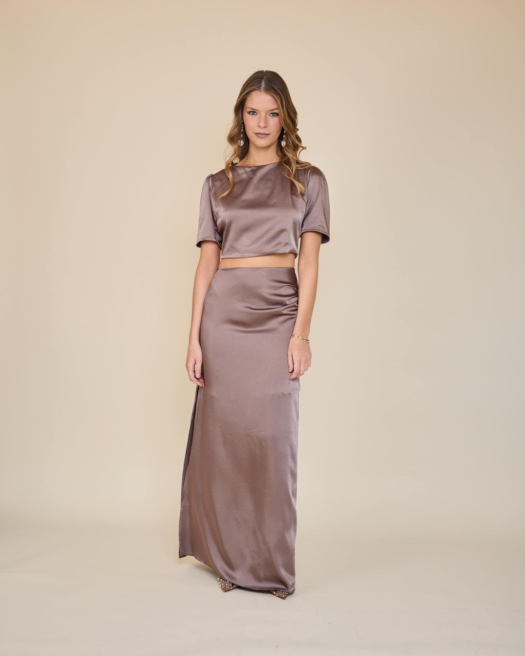 Falda Elba beige