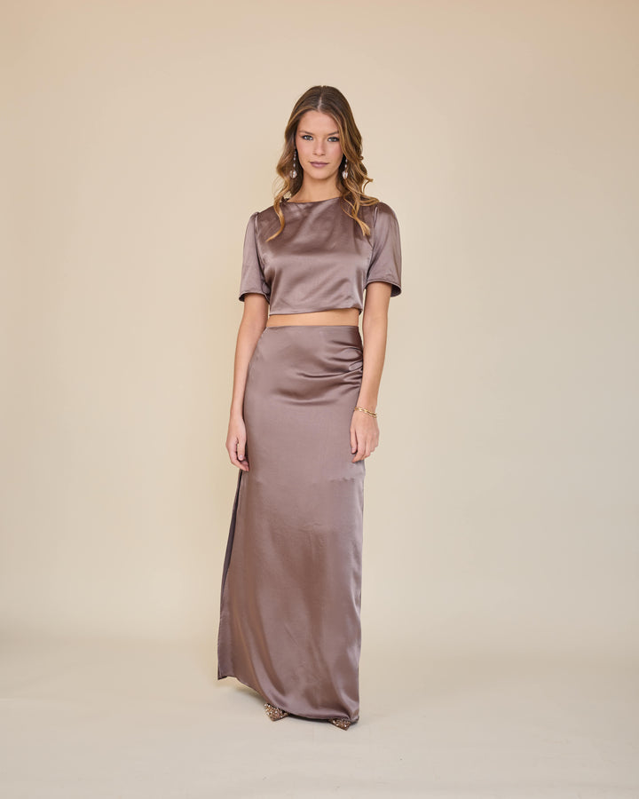 Falda Elba beige