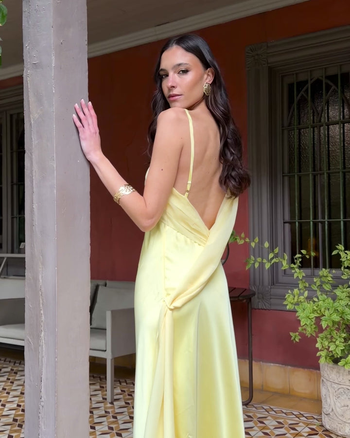 Vestido Dominga Amarrillo